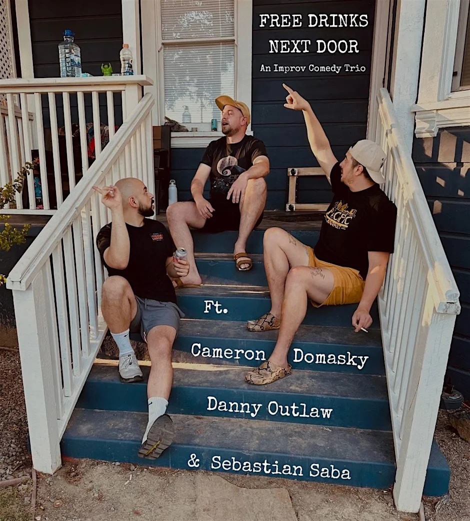 Poster for Free Drinks Next Door - An Improv Comedy Show