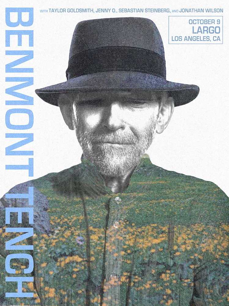 Poster for Benmont Tench with Taylor Goldsmith, Jenny 0, Sebastian Steinberg, and Jonathan Wilson