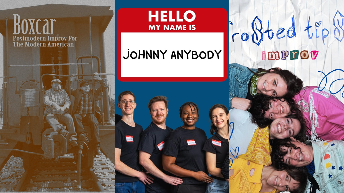 Poster for 2026 RISE Comedy Festival (Hideaway) – Boxcar / Johnny Anybody / Frosted Tips