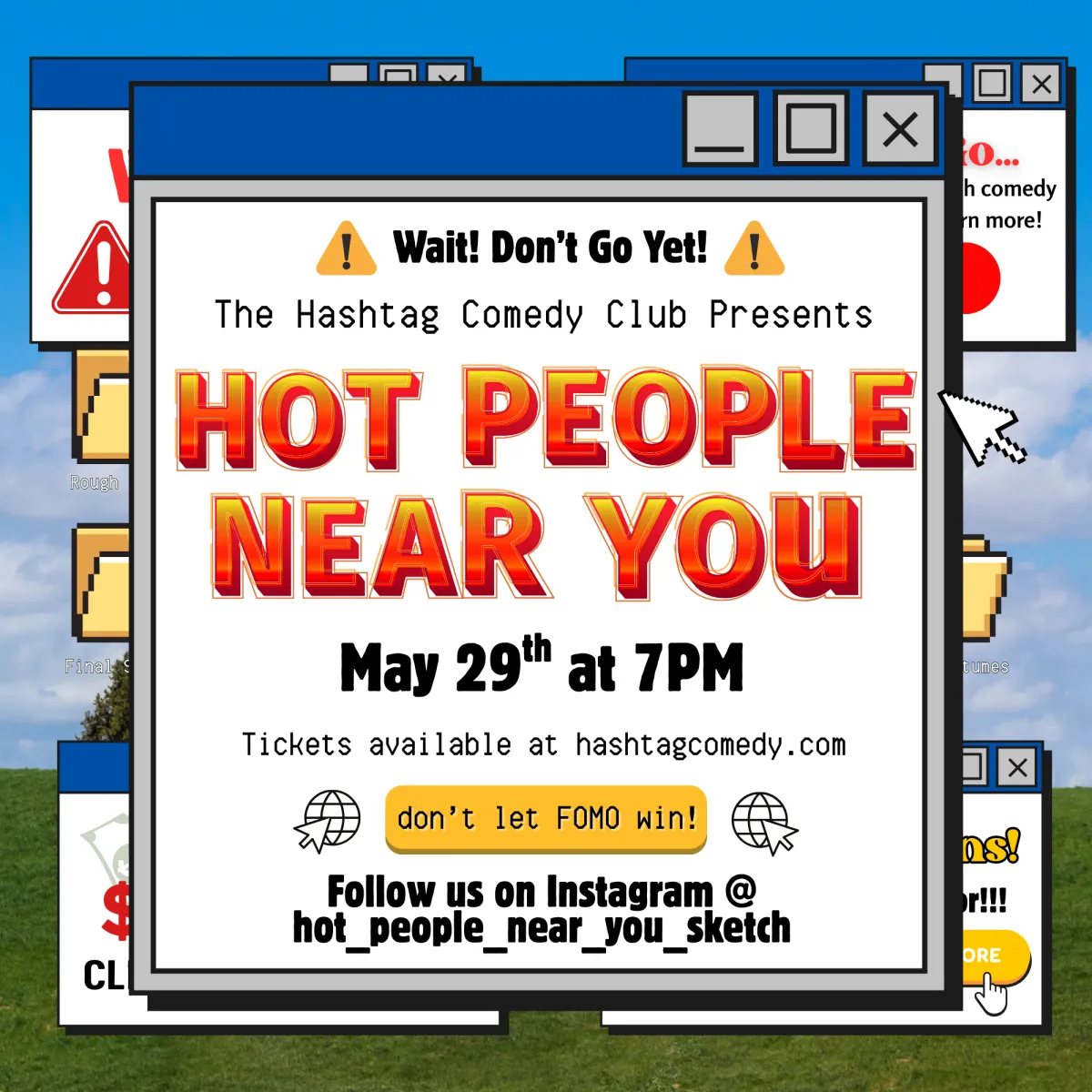 Poster for Hot People Near You! Live Sketch Comedy Show
