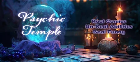 Poster for Psychic Temple - An Improvised Medium Stand-Up Comedy Experience