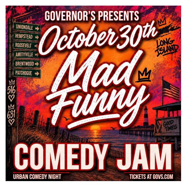 Poster for MAD FUNNY COMEDY JAM - URBAN COMEDY NIGHT - FRIDAY, 10/30 @ 10:00PM HOSTED BY SEAN BROWN