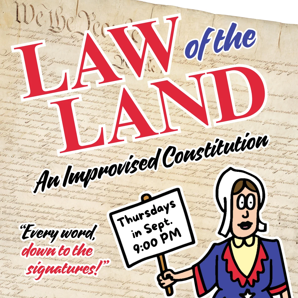 Poster for Law of the Land: An Improvised Constitution