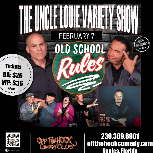 Poster for Uncle Louie Variety Show Live in Naples, Florida!