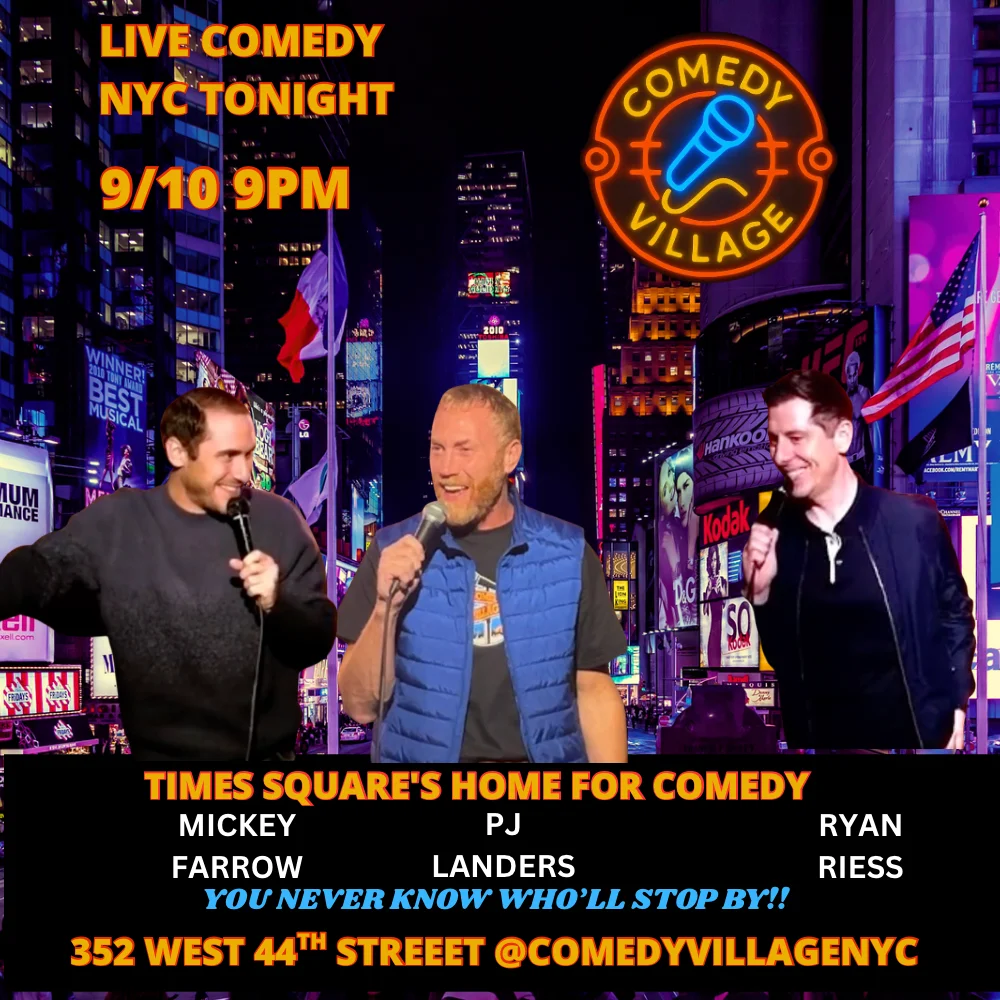 Poster for Times Square Comedy | Thur, September 10th @9 PM