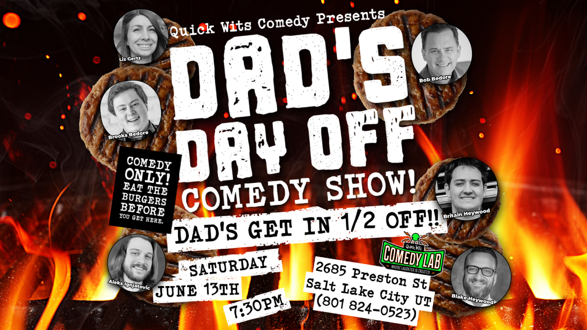 Poster for Dad's Day Off Comedy Show