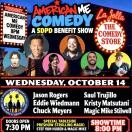 Poster for American Me Comedy | Benefit for SDPD's Youth Shield