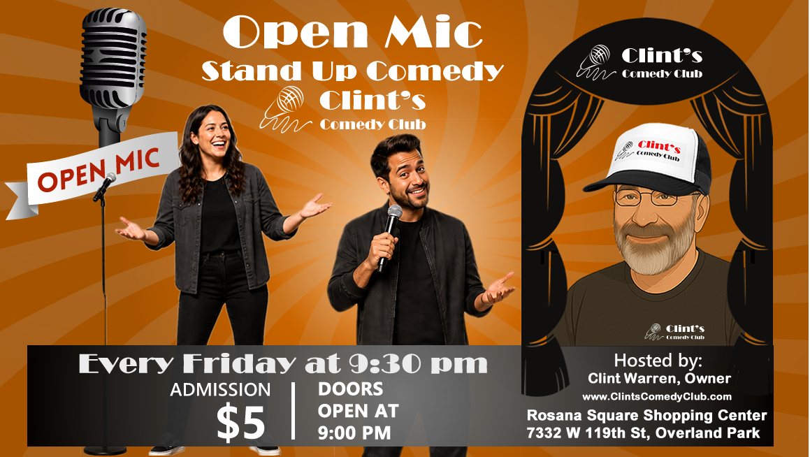 Poster for Open Mic Friday - June 19th