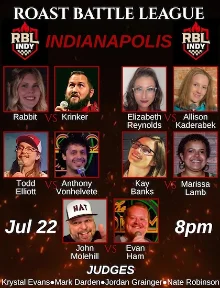 Poster for Upstairs at Helium: Roast Battle League