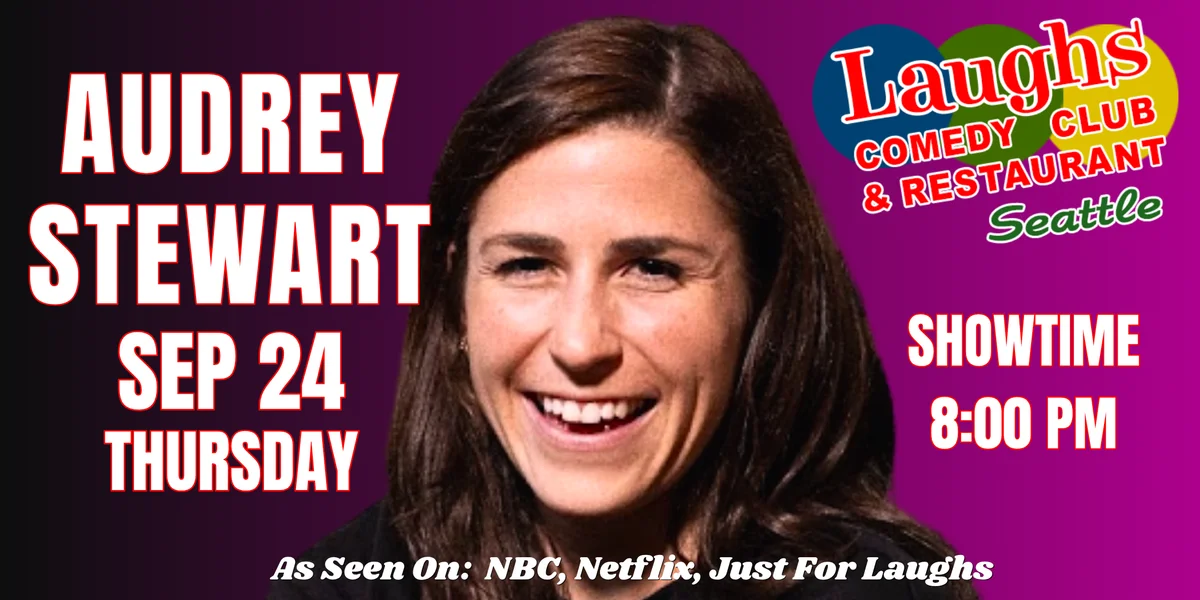 Poster for Comedy show: Comedian Audrey Stewart at Laughs Comedy