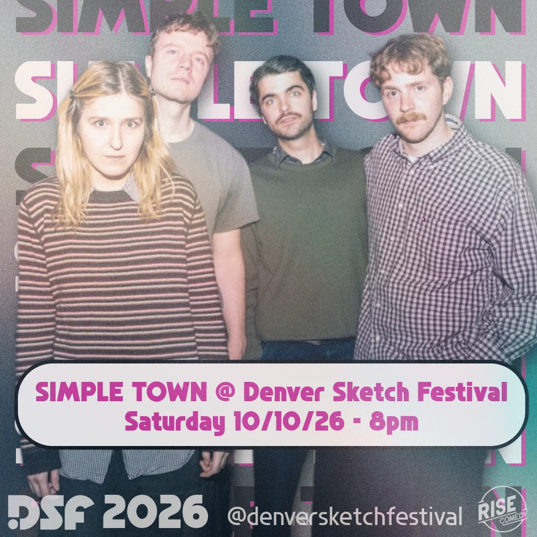 Poster for 2026 Denver Sketch Festival – Simple Town