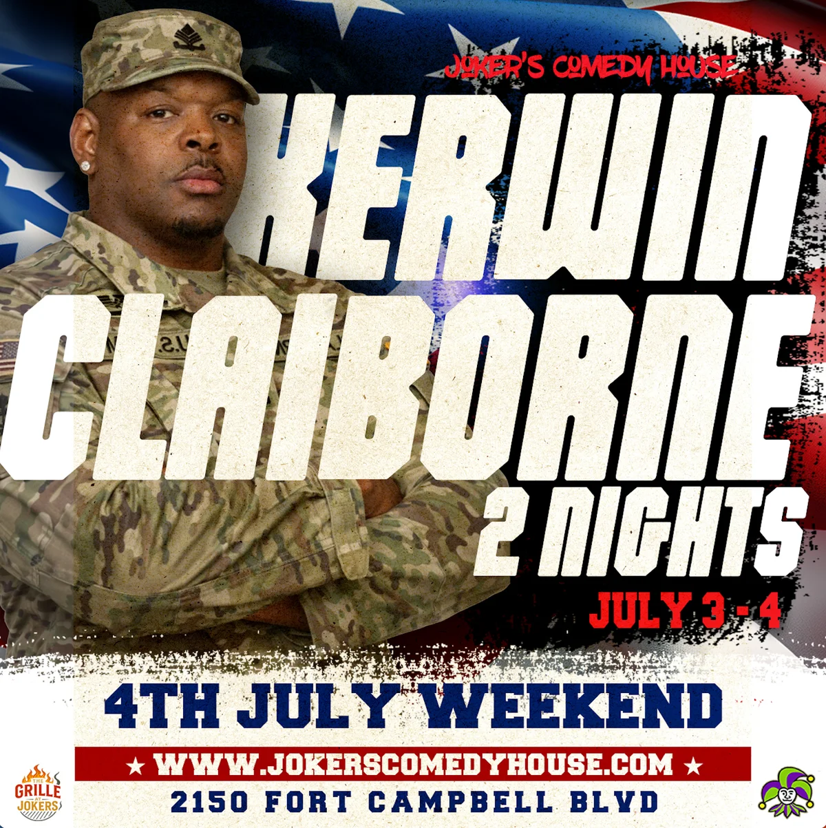 Poster for Kerwin Claiborne Live at Joker’s Comedy House! (Saturday Show)