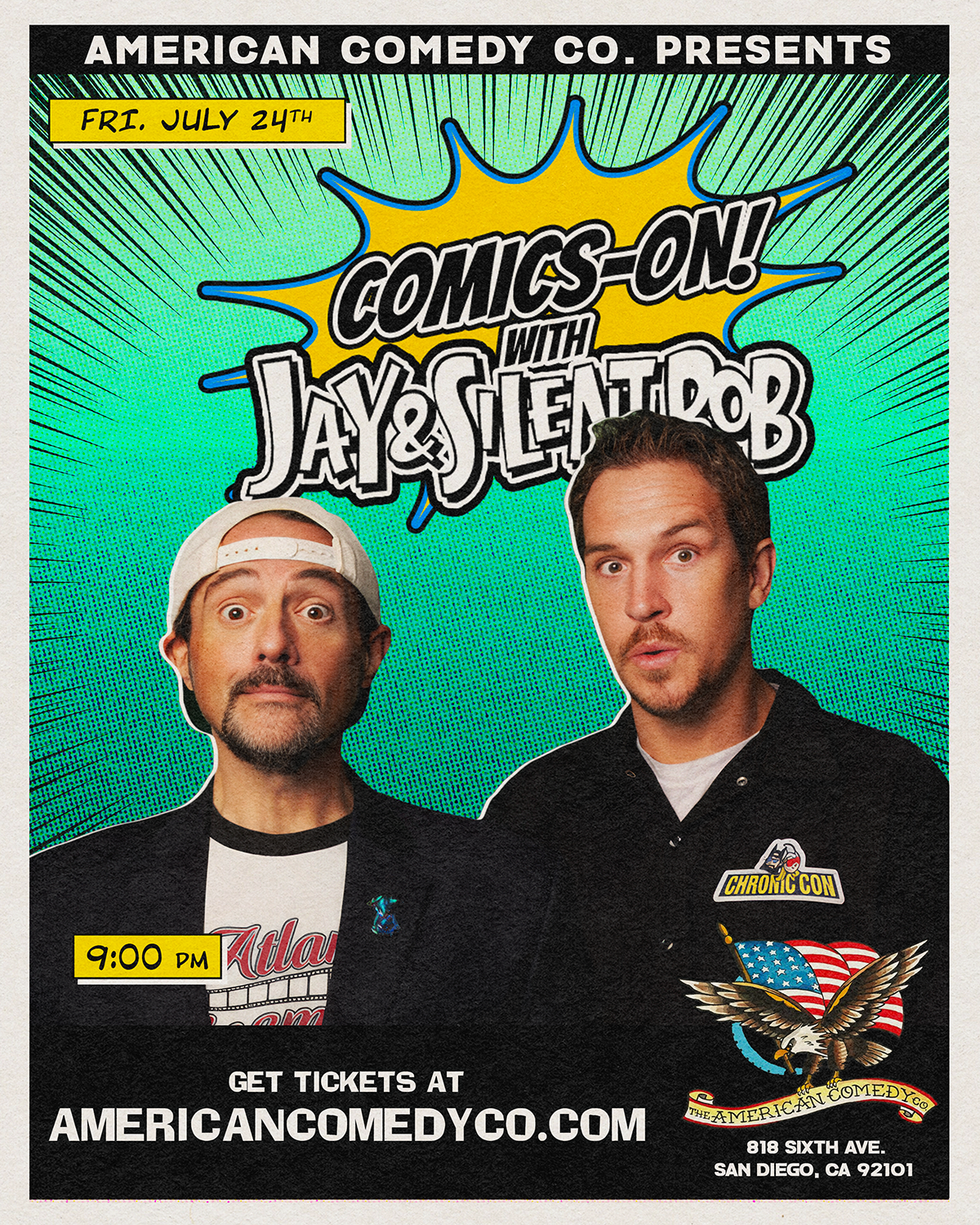 Poster for Comics On with Jay and Silent Bob