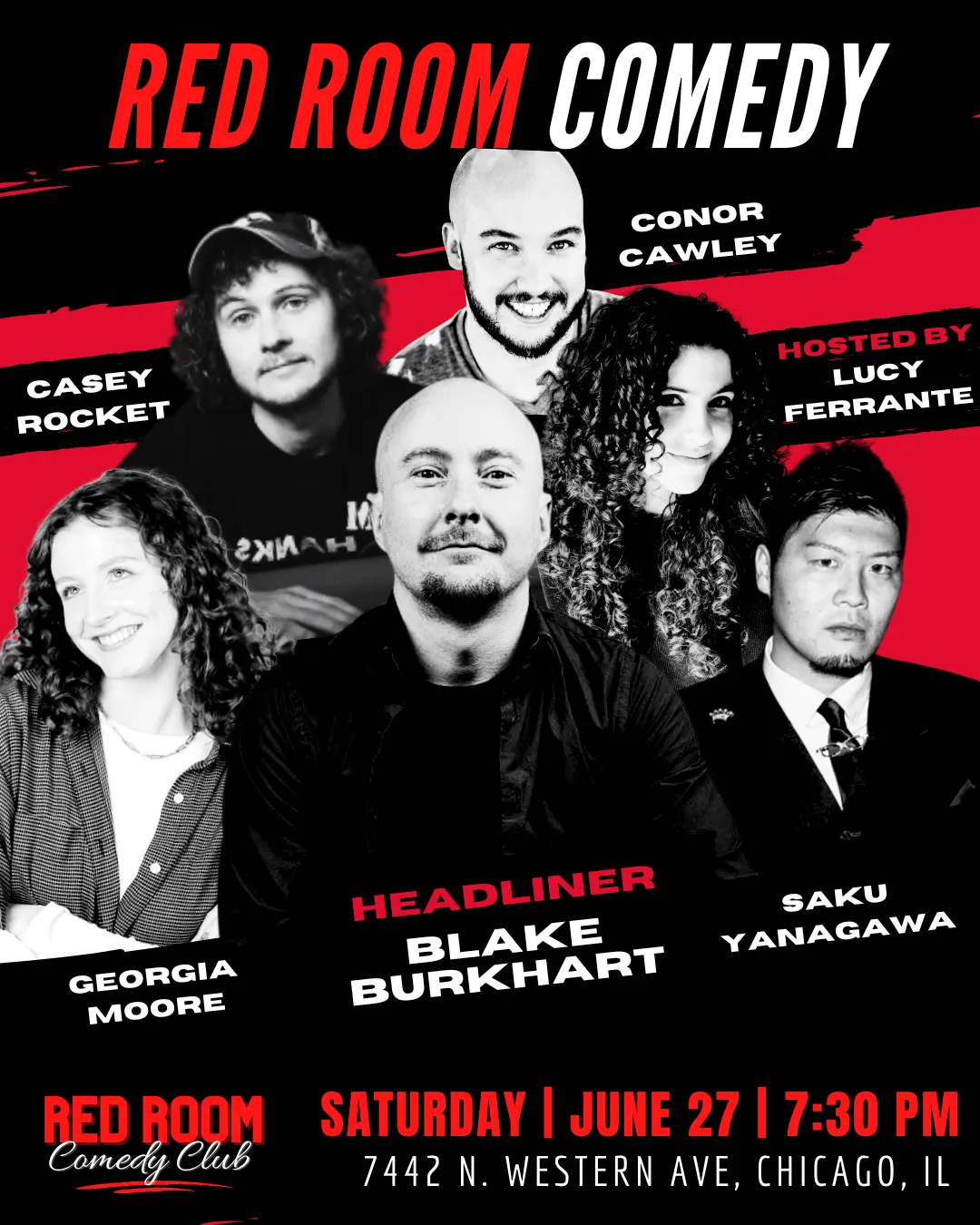 Poster for RED ROOM COMEDY
