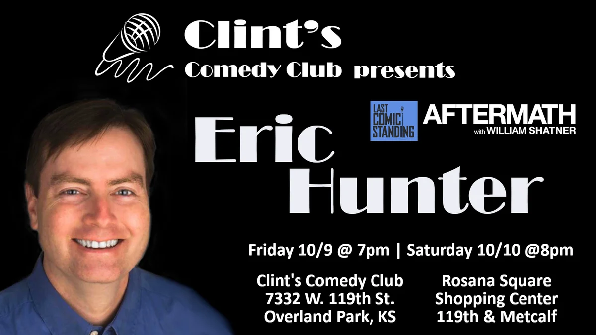 Poster for Eric Hunter at Clint's Comedy Club