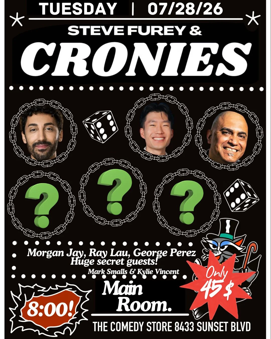 Poster for Steve Furey & Cronies