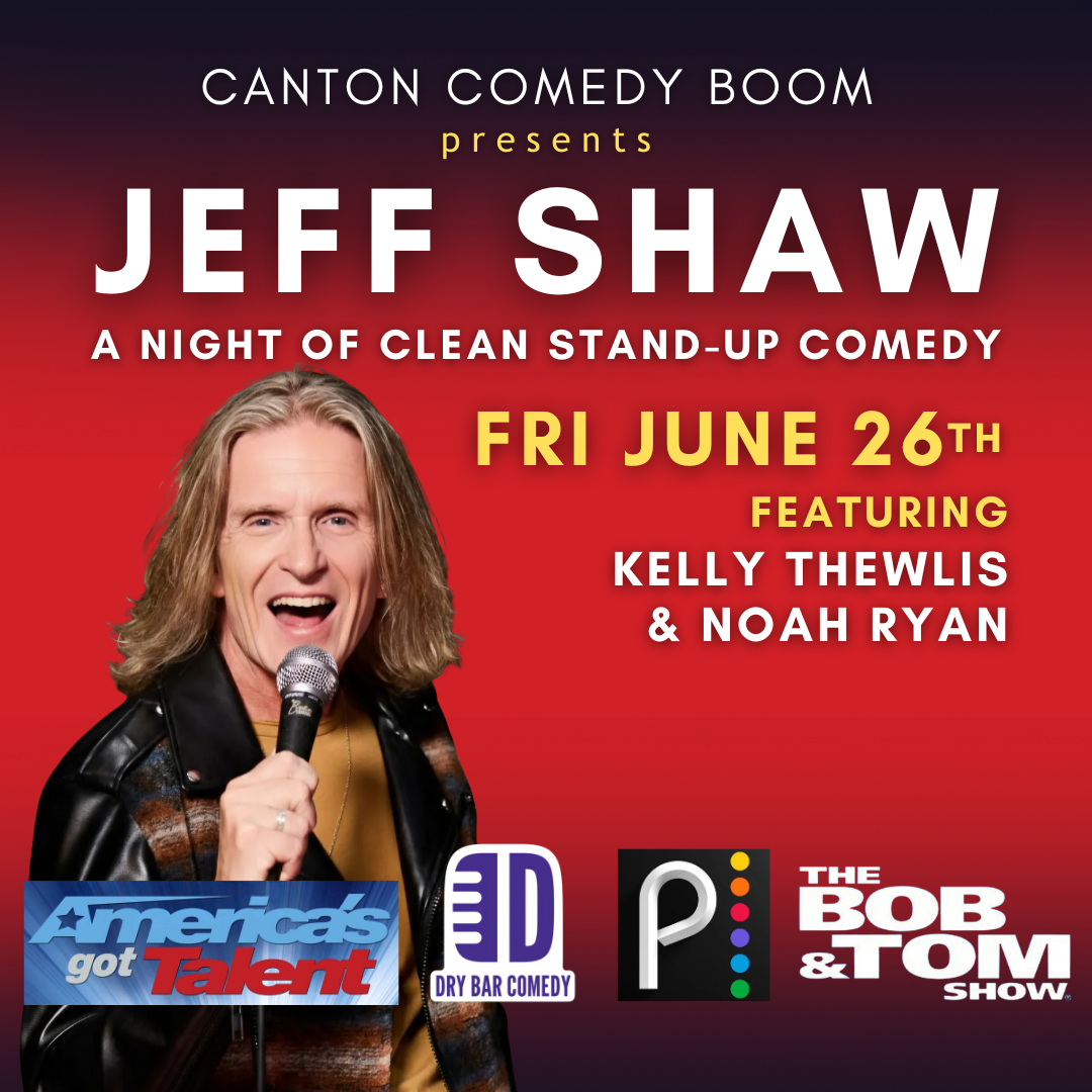 Poster for Jeff Shaw at Canton Comedy Boom