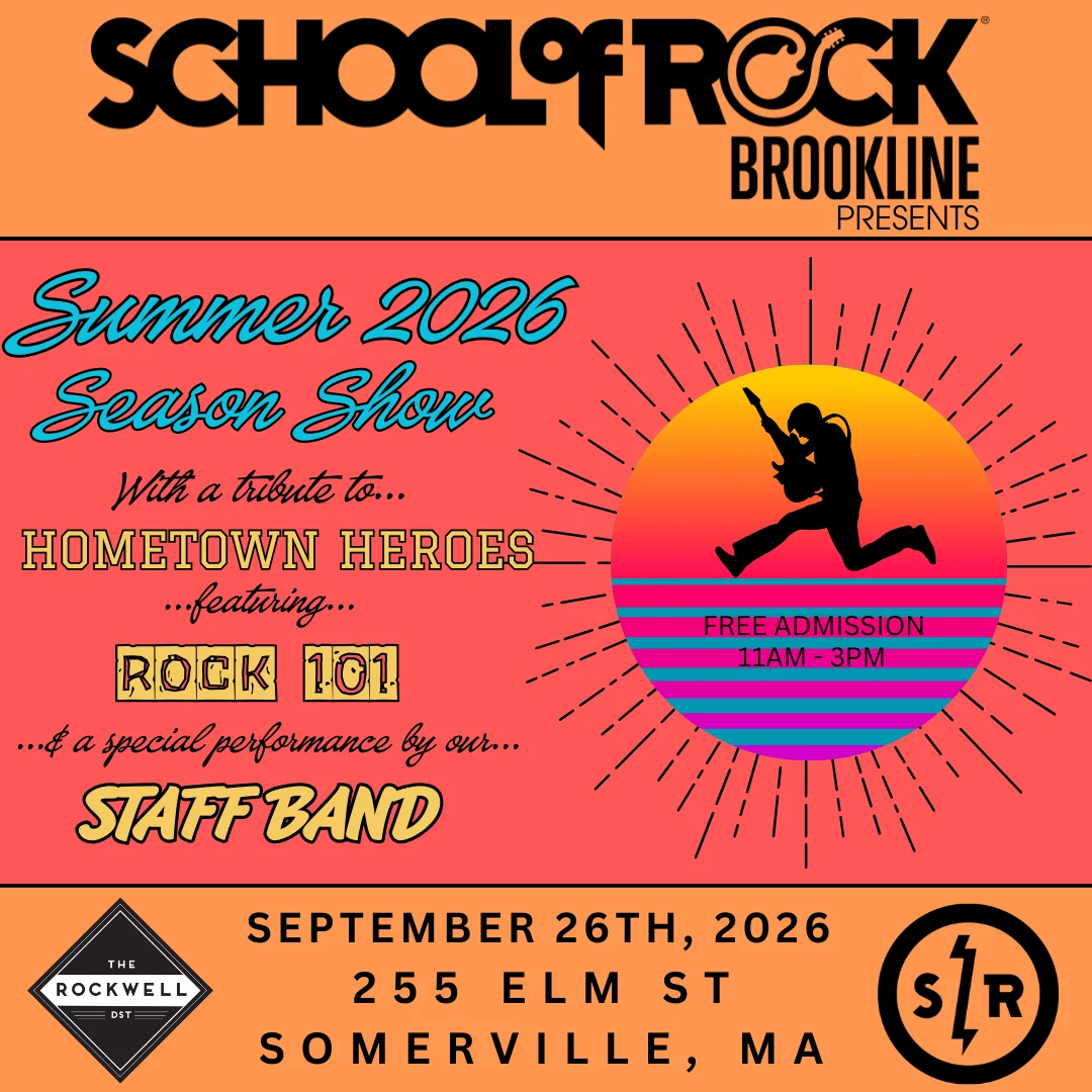 Poster for School of Rock Brookline: Summer ’26 Season Show