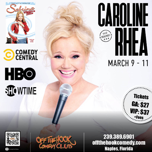 Poster for Comedian Caroline Rhea Live in Naples, Florida!