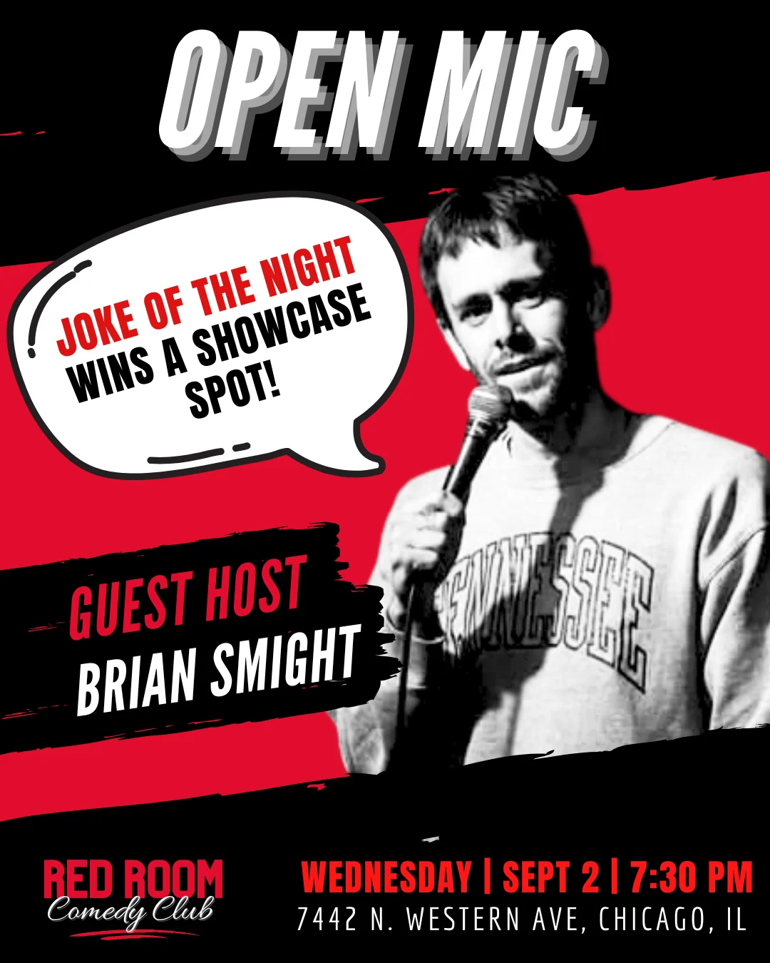 Poster for RED ROOM OPEN MIC