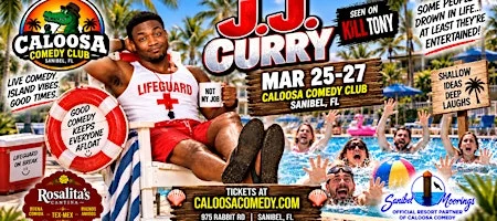Poster for Caloosa Comedy Nights with Headliner J.J. Curry