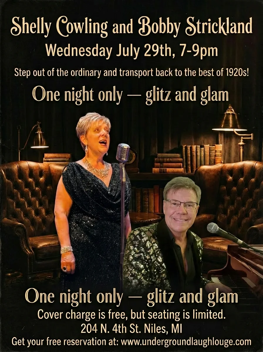 Poster for Glitz & Glam with Bobby Strickland & Shelly Cowling