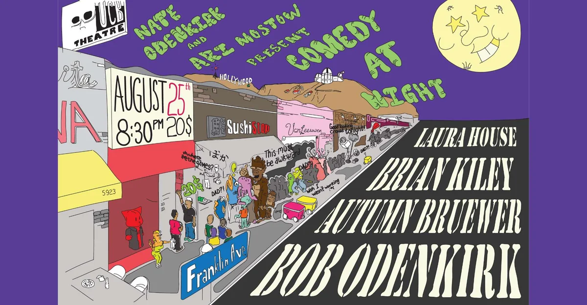 Poster for Nate Odenkirk & Ari Mostow present Comedy at Night