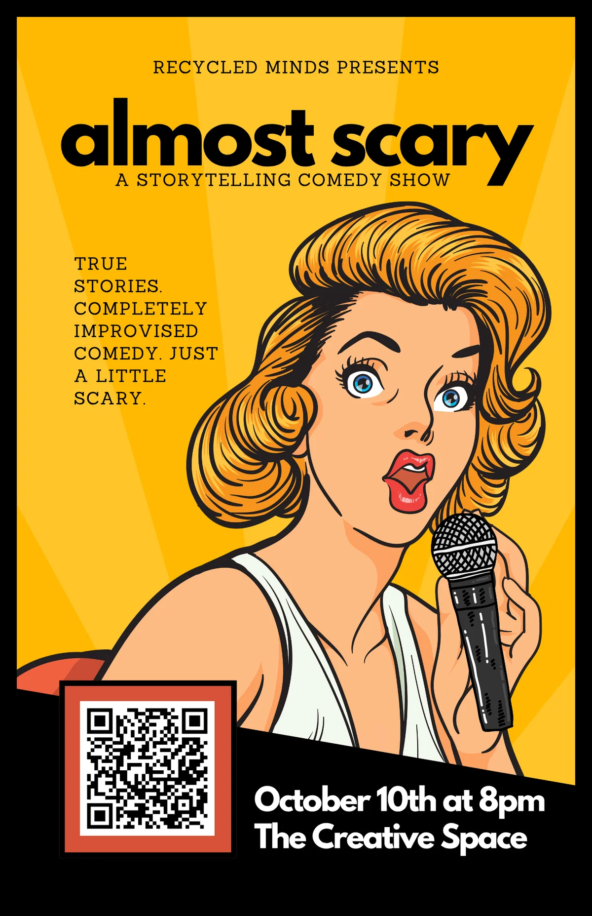 Poster for Almost Scary - A Storytelling Comedy Show