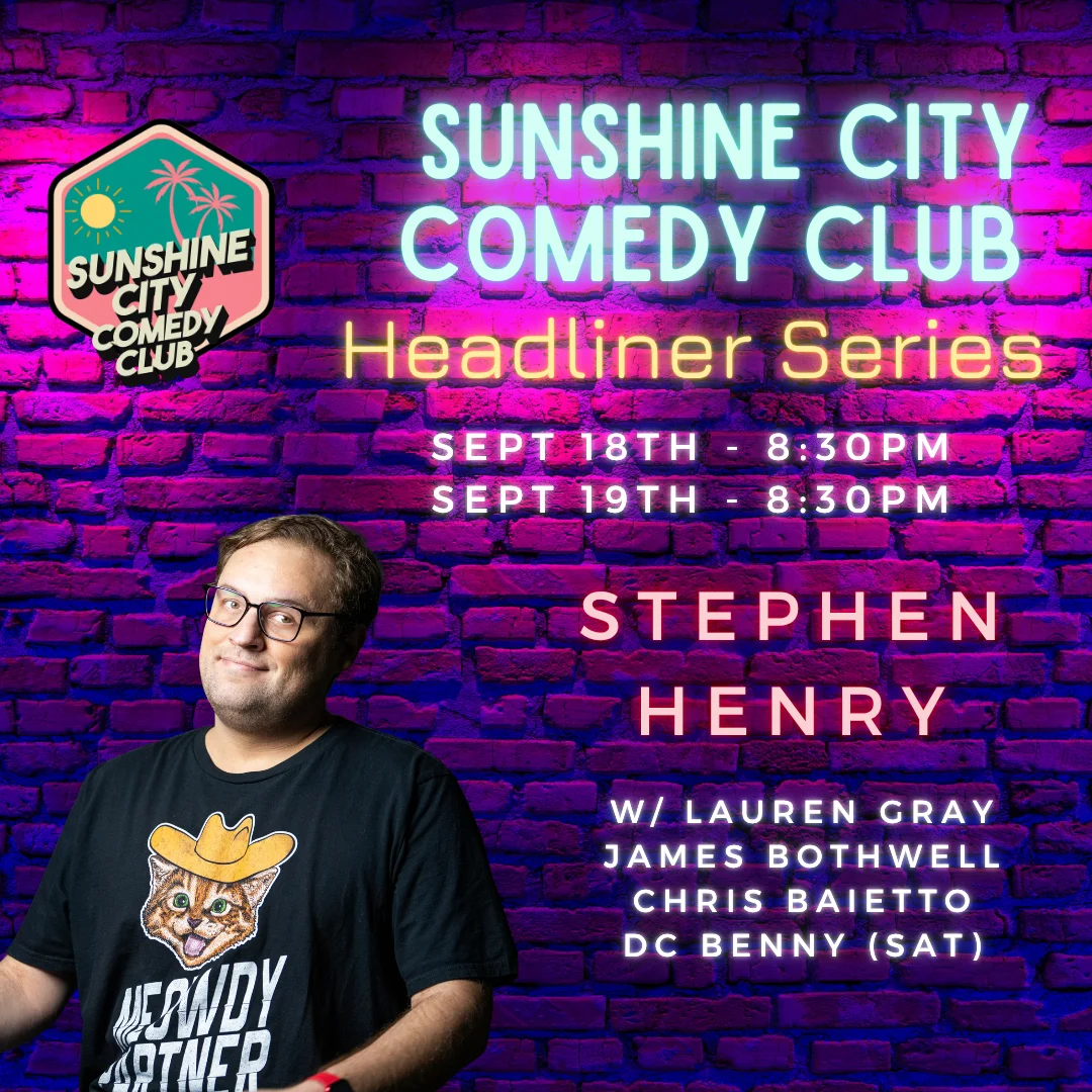 Poster for Headliner Stephen Henry