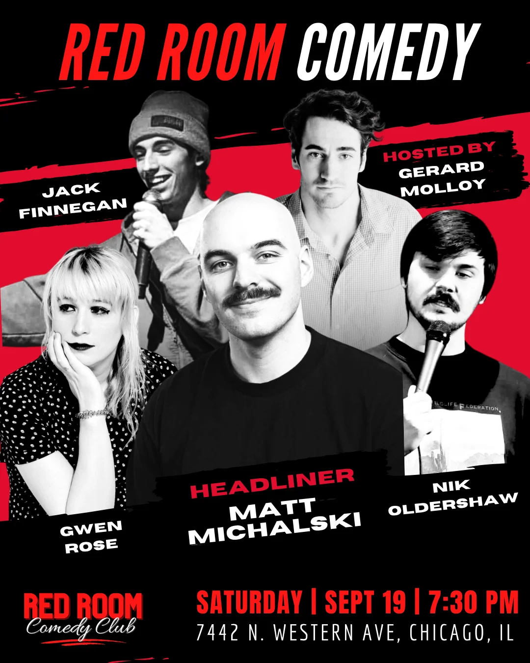 Poster for RED ROOM COMEDY