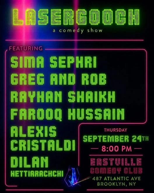 Poster for Farooq Hussain presents Lasergooch
