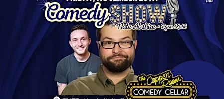 Poster for Comedy Night with Nate Abshire featuring Ryan Kahl