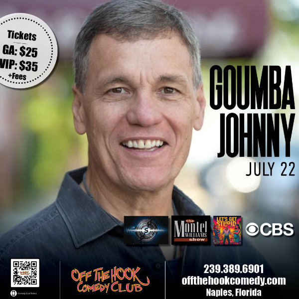 Poster for Comedian Goumba Johnny Live in Naples, Florida!