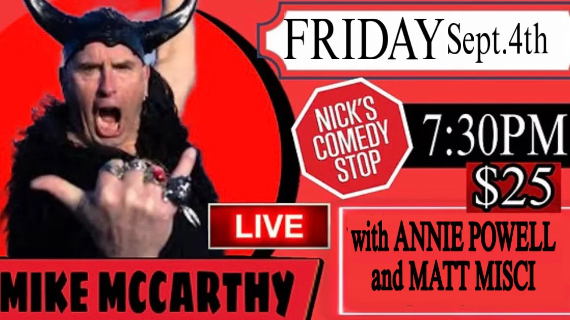 Poster for Mike McCarthy LIVE At Nicks 9/4