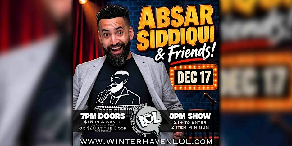 Poster for Absar Siddiqui & Friends!