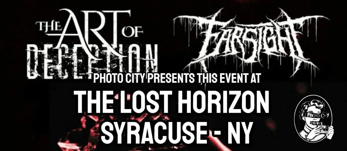 Poster for The Art Of Deception & Farsight - w/ Cactus Cathedral, Constellations US, & Monarch - Syracuse, NY