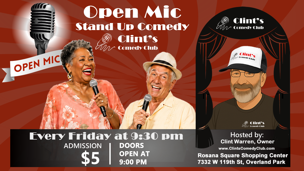 Poster for Open Mic Friday - August 7th