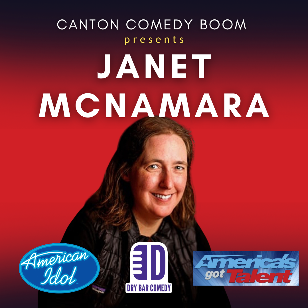 Poster for Janet McNamara at Canton Comedy Boom