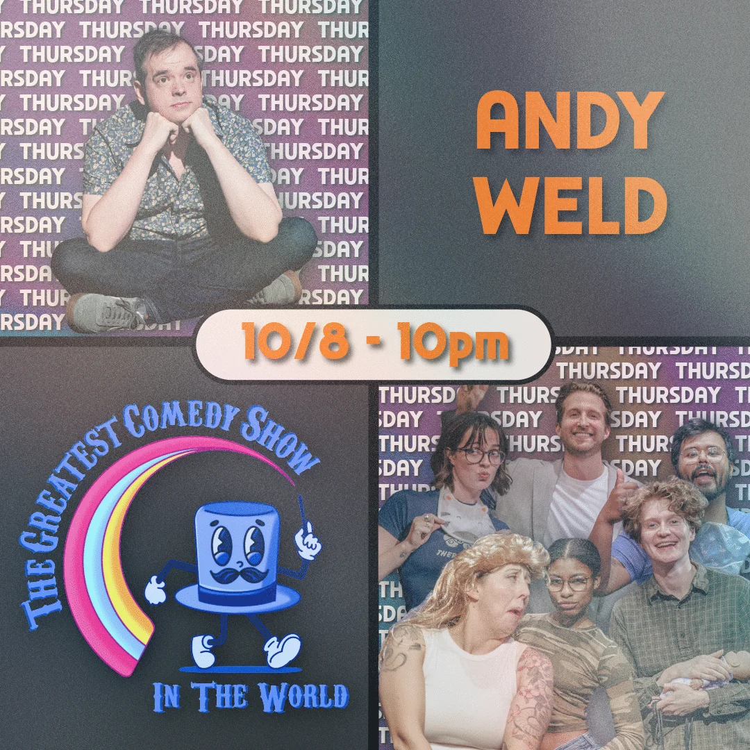 Poster for 2026 Denver Sketch Festival – Andy Weld / The Greatest Comedy Show