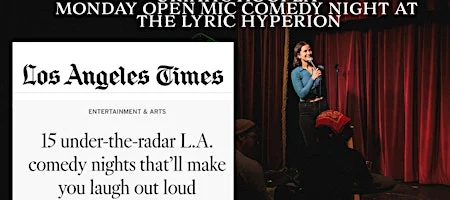 Poster for Hoopla Open Mic Comedy Night At Lyric Hyperion