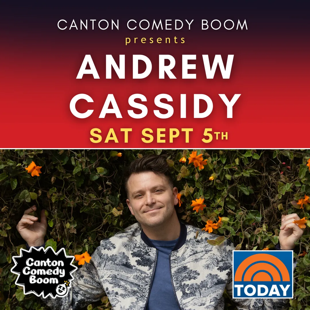 Poster for Andrew Cassidy at Canton Comedy Boom