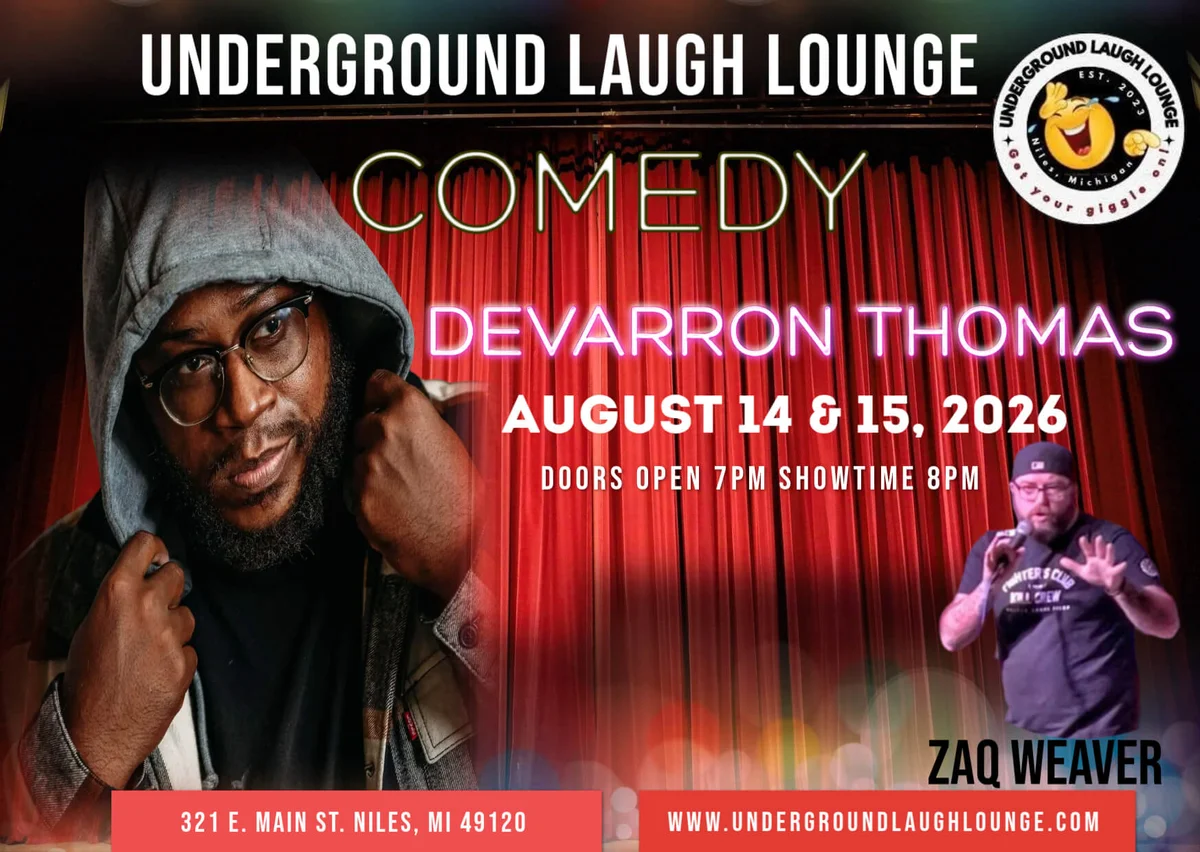 Poster for Devarron Thomas & Zaq Weaver Saturday 8:00 pm Show