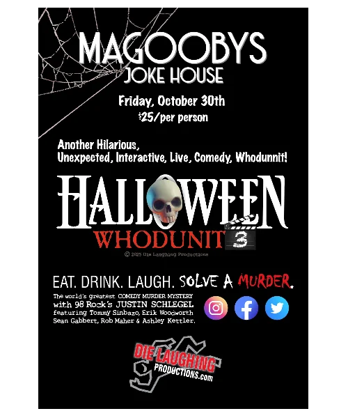Poster for HALLOWEEEN WHODUNIT 3 Comedy Murder Mystery