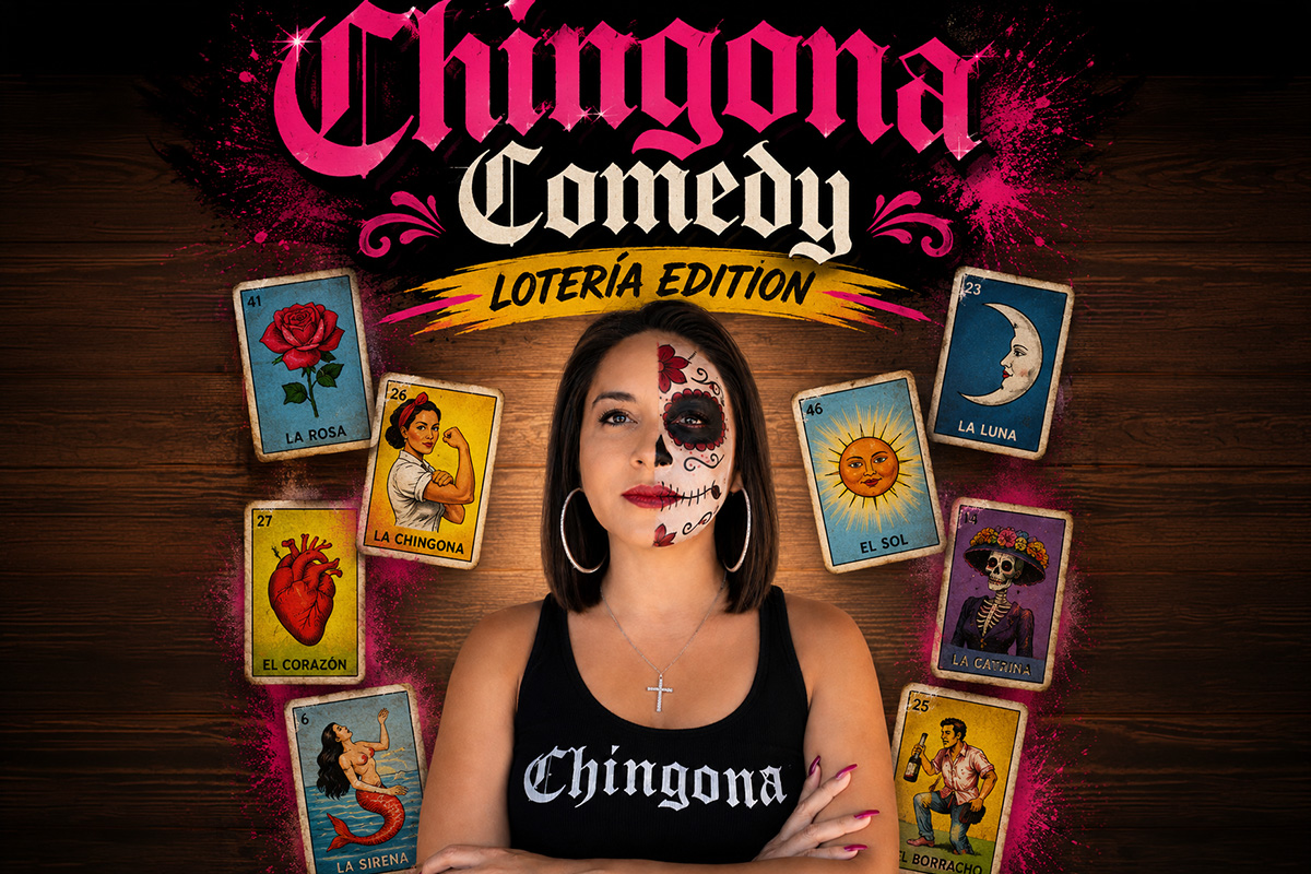 Poster for Irma Ruiz Presents: Chingona Comedy: Lotería Edition