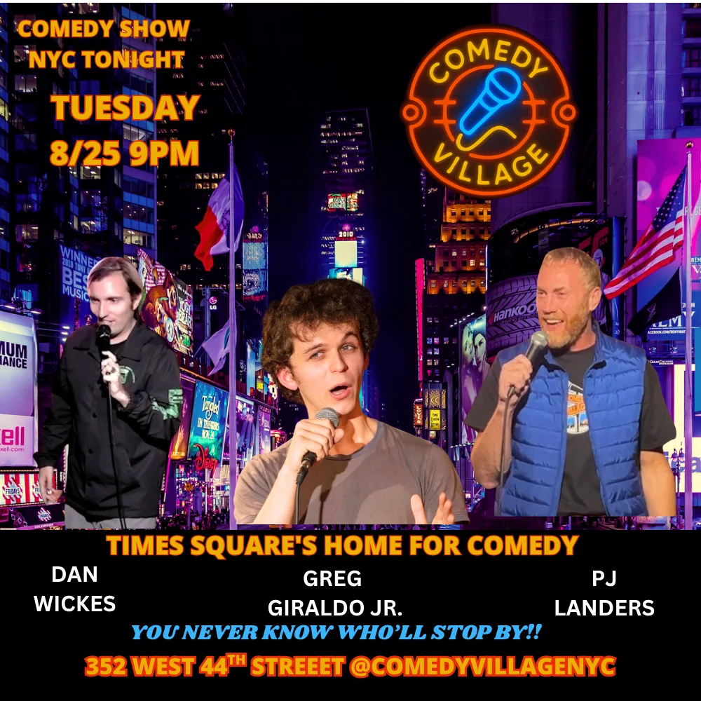 Poster for NYC Stand-Up | Tue, August 25th @9 PM