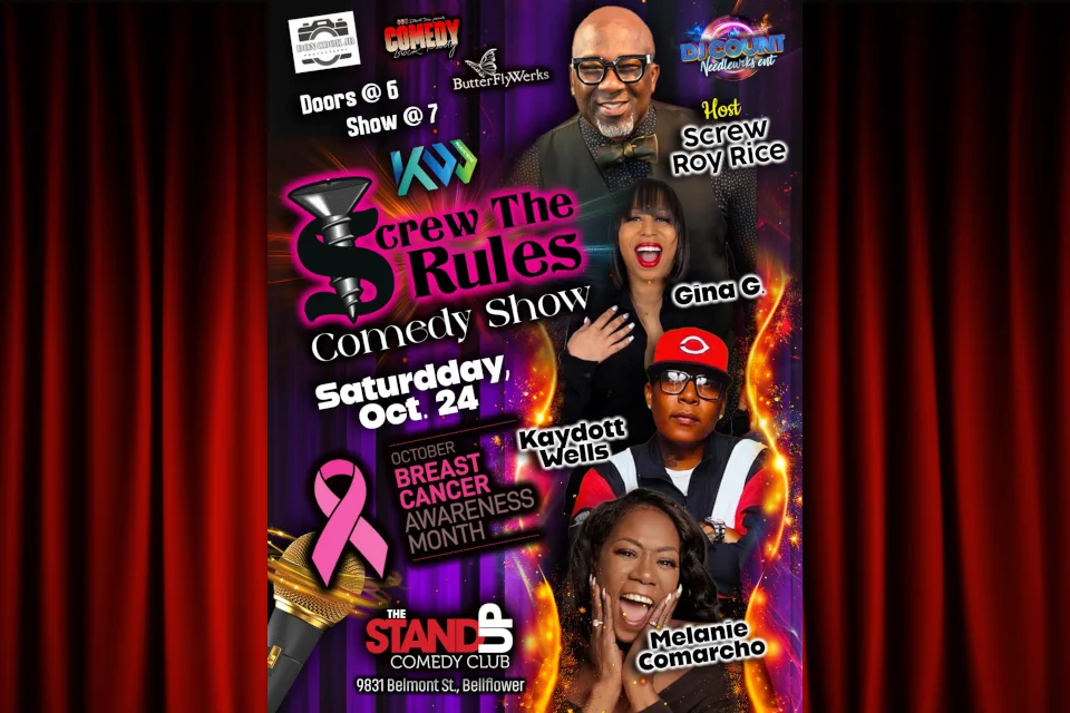 Poster for Screw The Rules Comedy Show