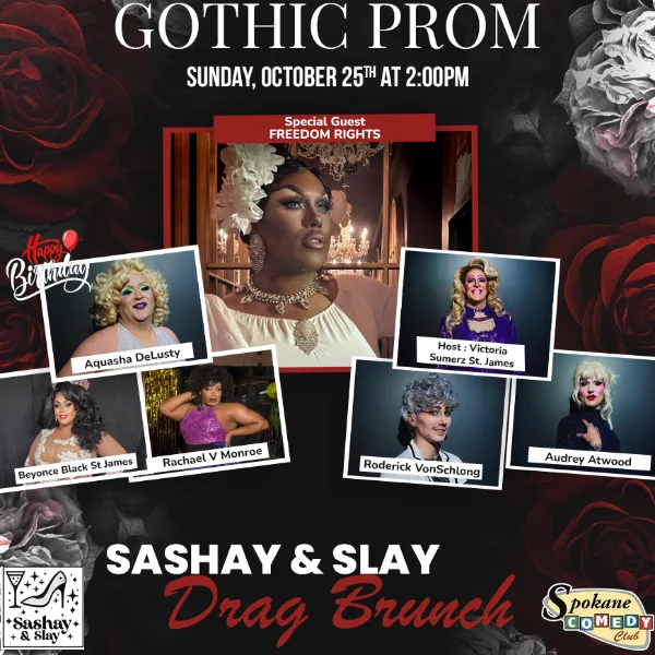 Poster for Sashay & Slay Drag Brunch: Gothic Prom