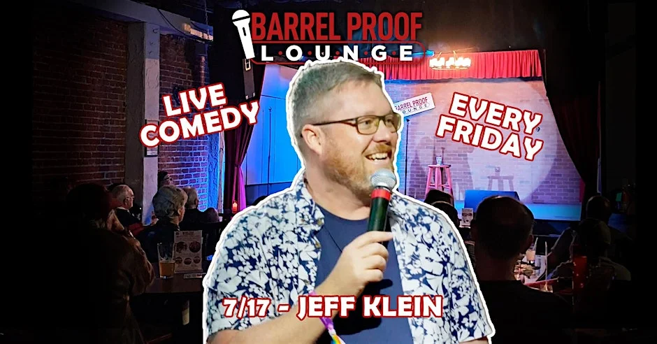 Poster for Friday Night Comedy – Jeff Klein – Downtown Santa Rosa