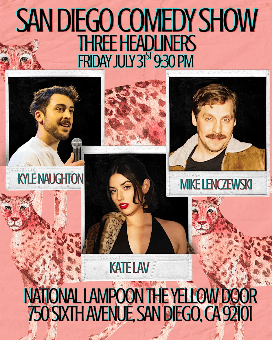 Poster for Kate Lav + Mike Lenczewski + Kyle Naughton: Live in San Diego!