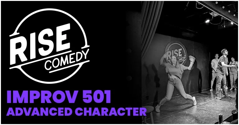 Poster for IMPROV 501 (Sundays 8/2-9/20 @3pm-5:45pm Skipping 9/6)